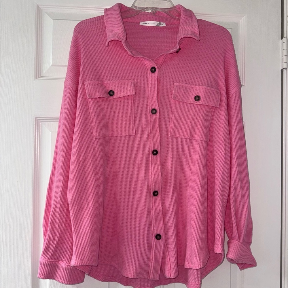 Pink Altar’d State Button Up! - Picture 2 of 3
